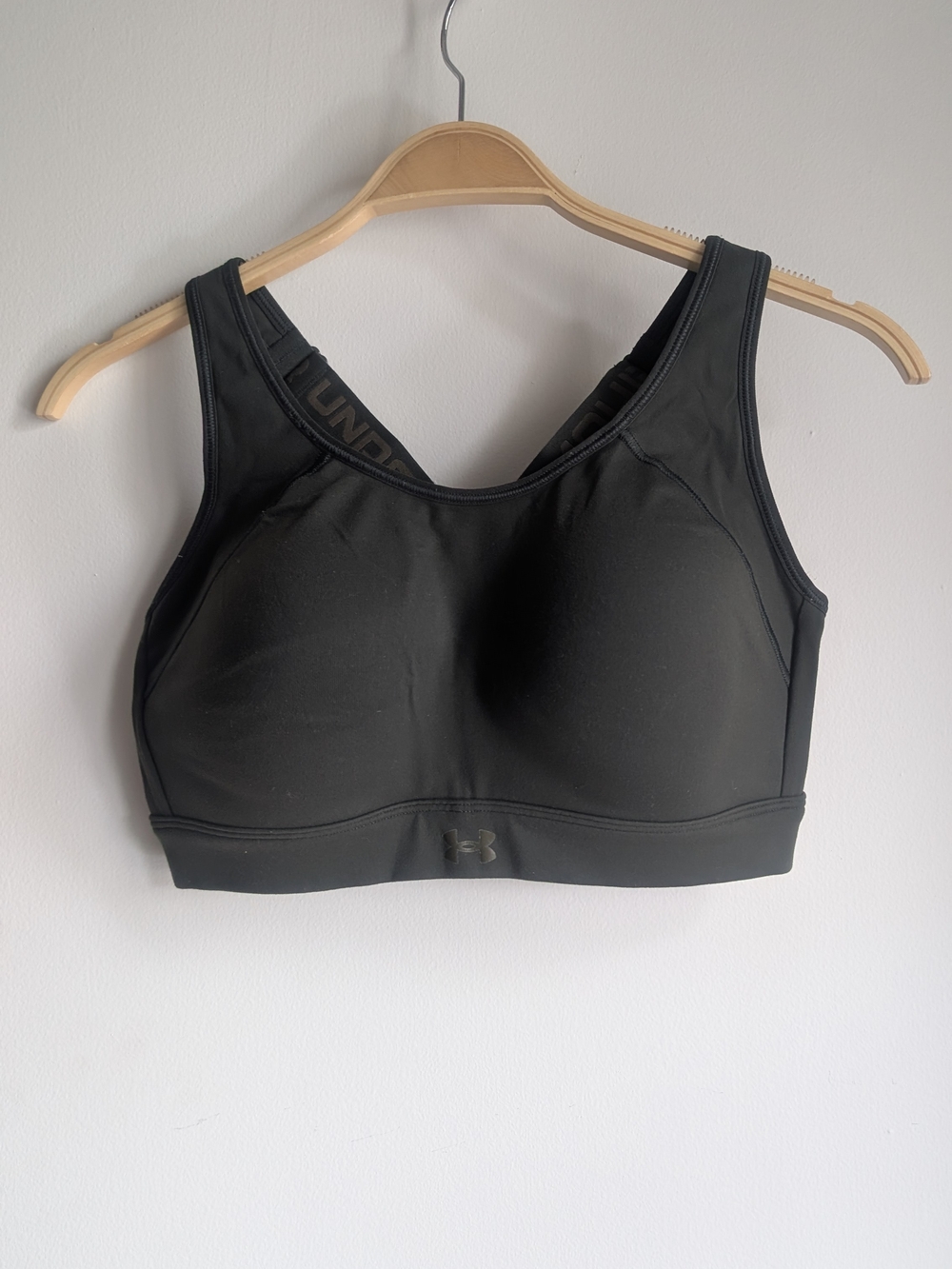 Under Armour Dark Army Green High-Impact Sports Bra